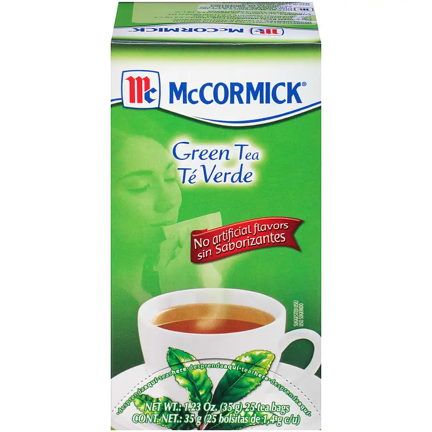 McCormick® Green Tea 25 Count Box, 1.23 oz