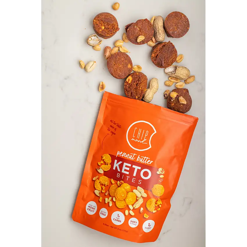 ChipMonk Baking Peanut Butter Keto Cookie Bites - 6 OZ 10 Pack