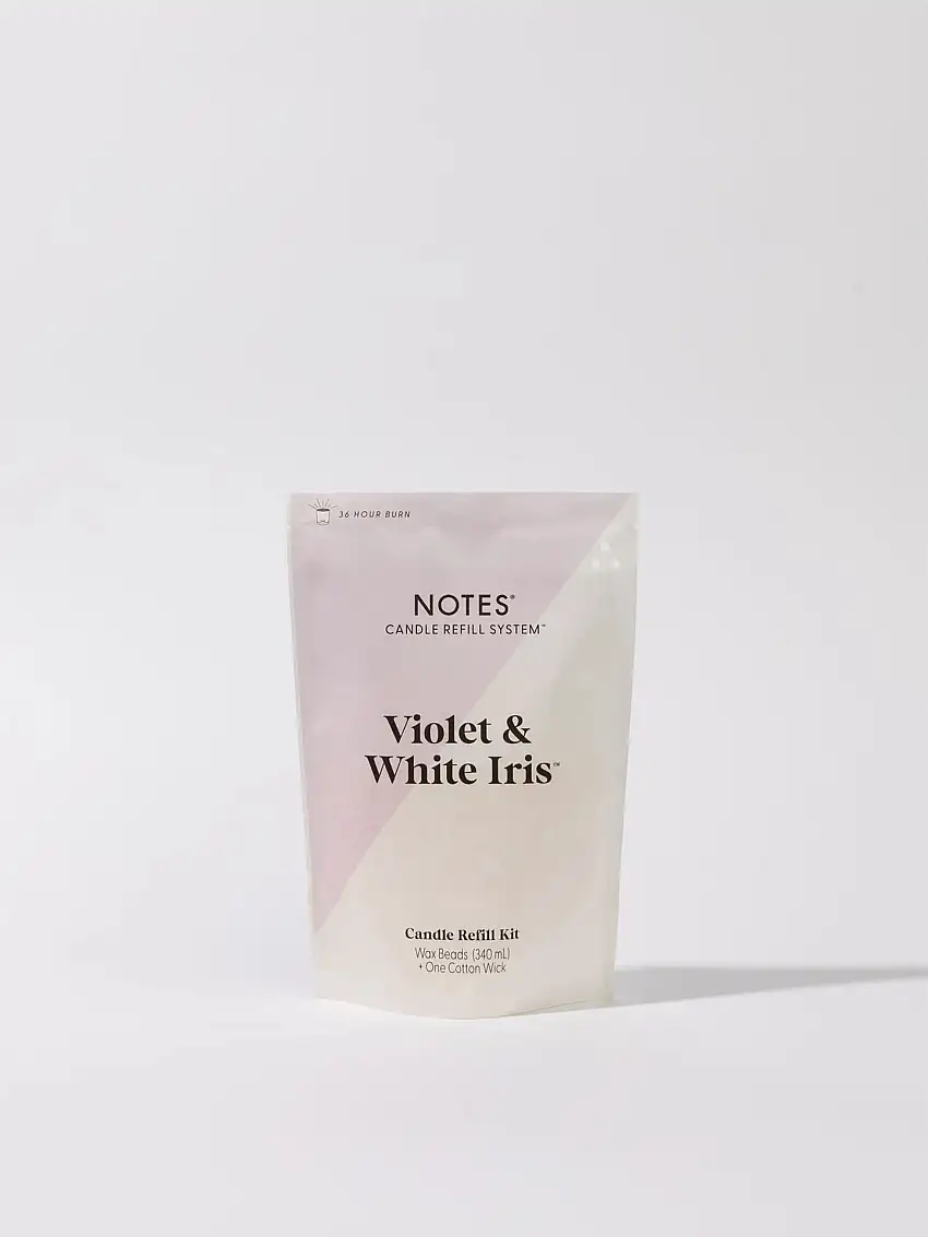 Notes Candle Refill - Violet and White Iris