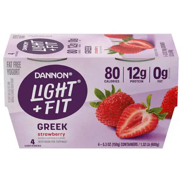 Dannon, Light + Fit - Yogurt, Greek, Fat Free, Strawberry