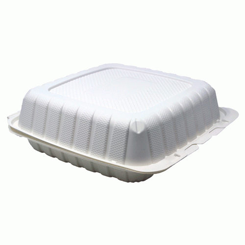 CONT PLASTIC HINGE 9X9 1-C WHT MFPP