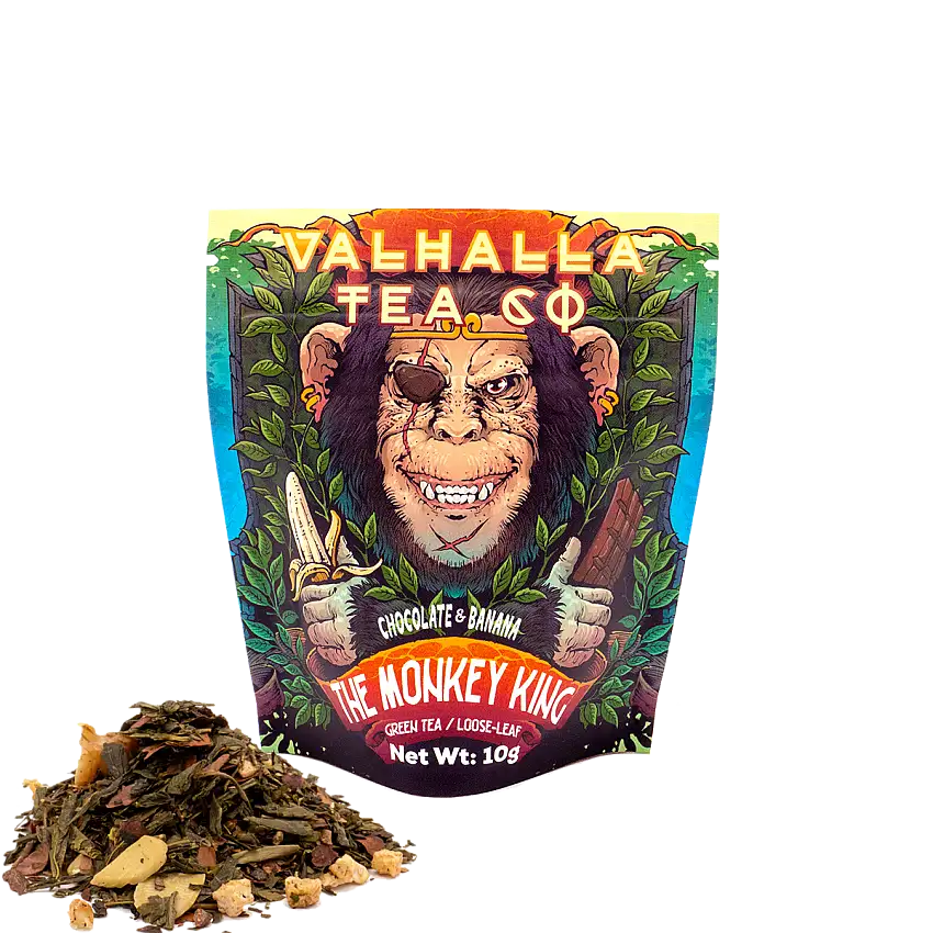 The Monkey King | Chocolate, Banana & Walnut | Green Tea | Caffeinated