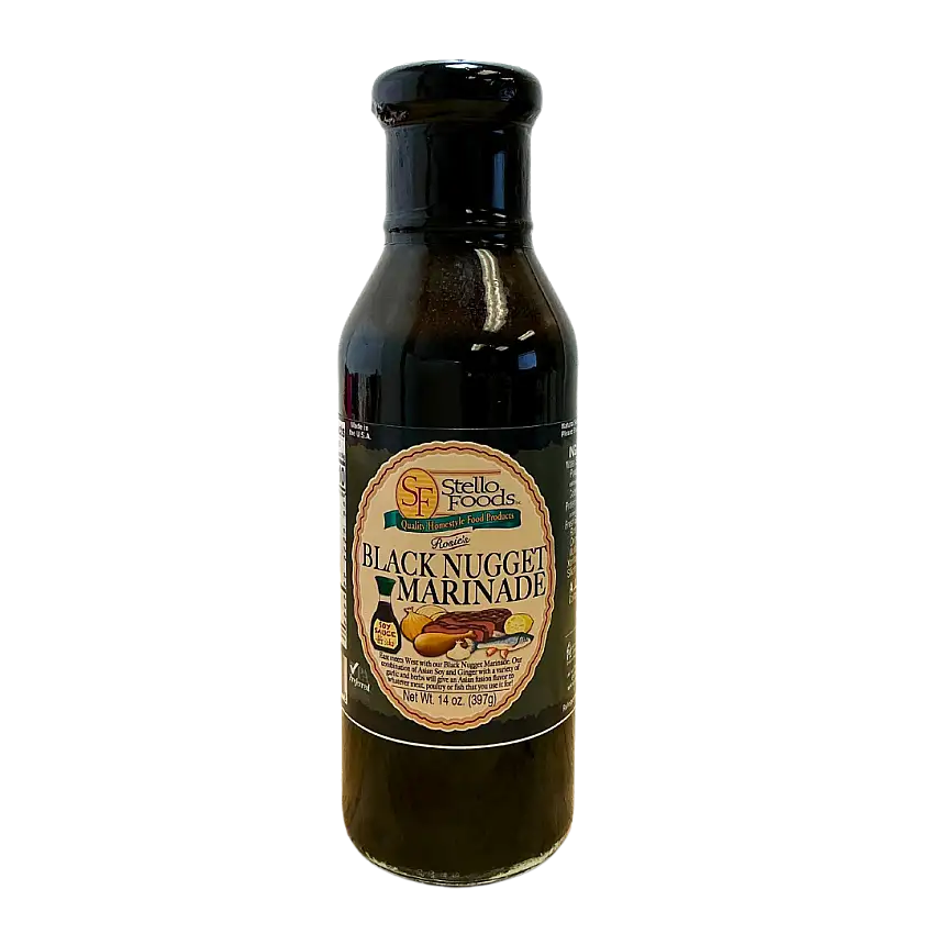 Stello Foods - Rosie's Black Nugget Marinade 14 oz
