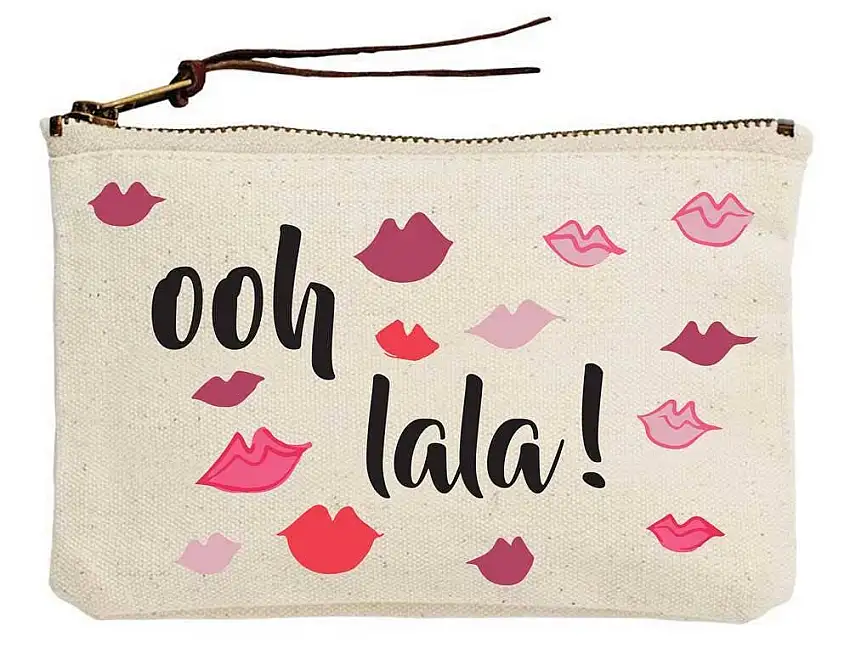 Ooh Lala Lips Canvas Pouch