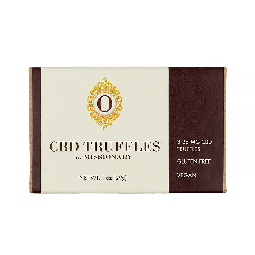 3 Piece Box of 25 mg each CBD Truffles