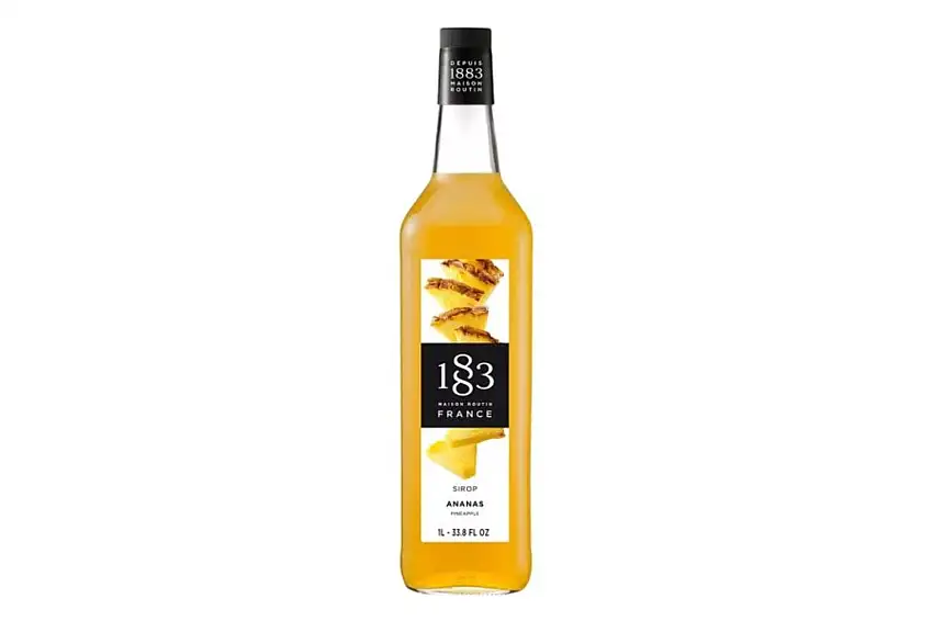 1883 Pineapple Syrup 1 Liter Glass Bottle