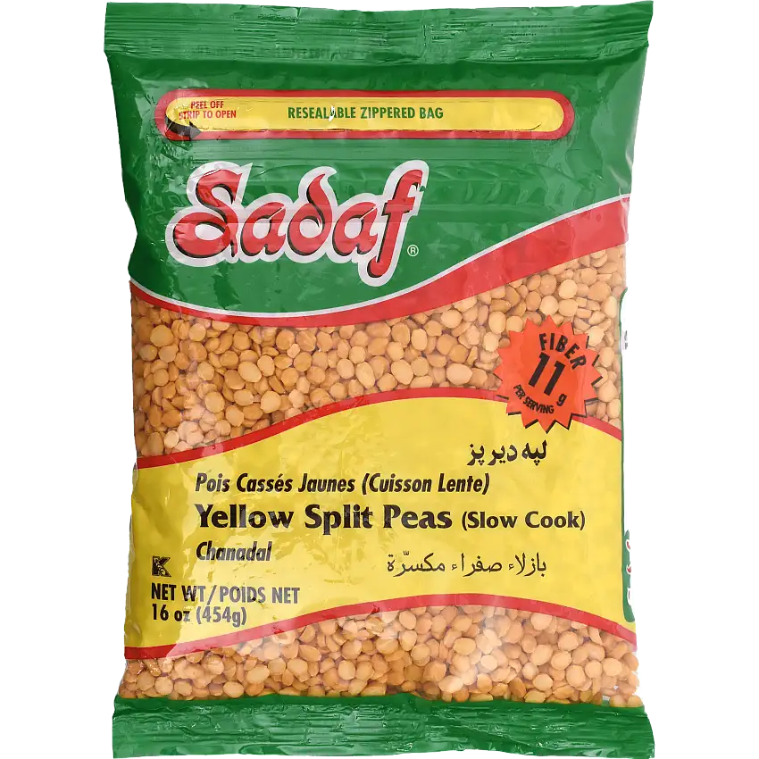 Sadaf Yellow Split Peas | Slow Cook - 16 oz.