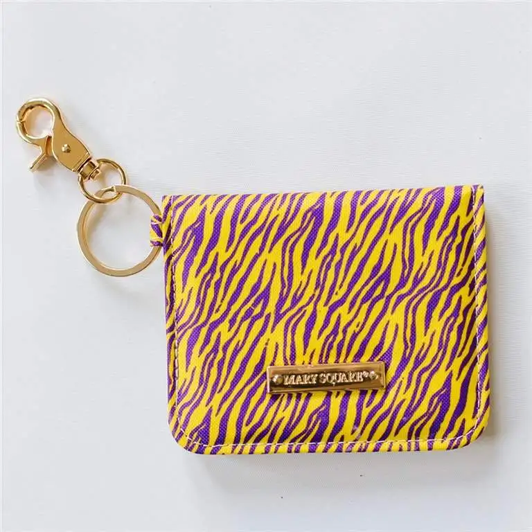 Mary Square - Tiger Stripes Yellow Wallet
