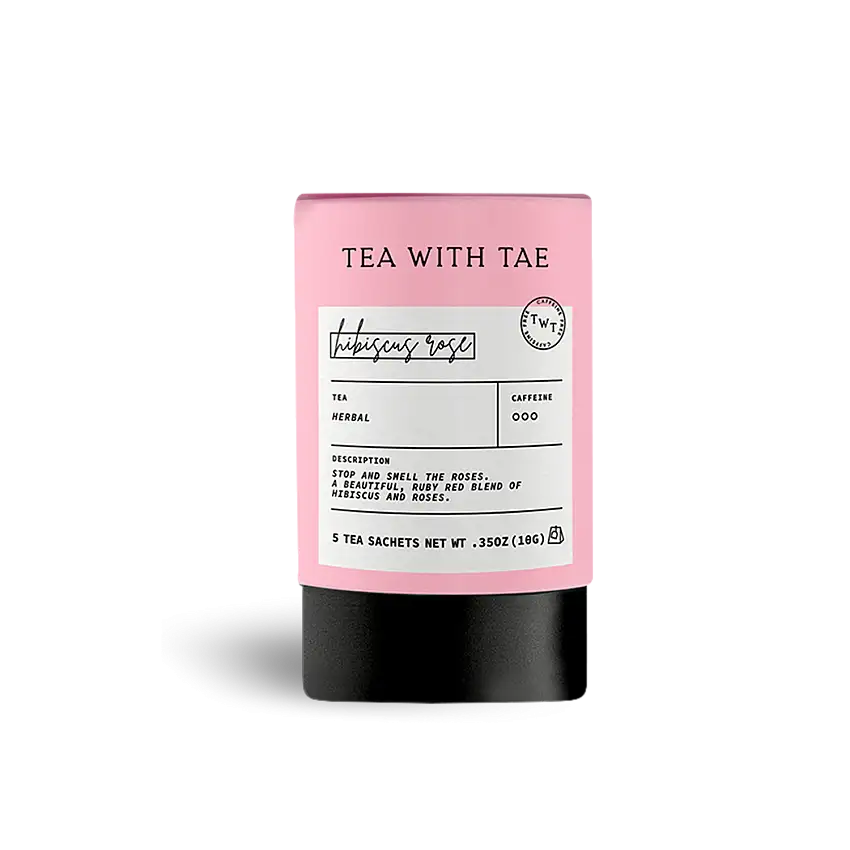Hibiscus Rose Herbal Mini Tea Tube