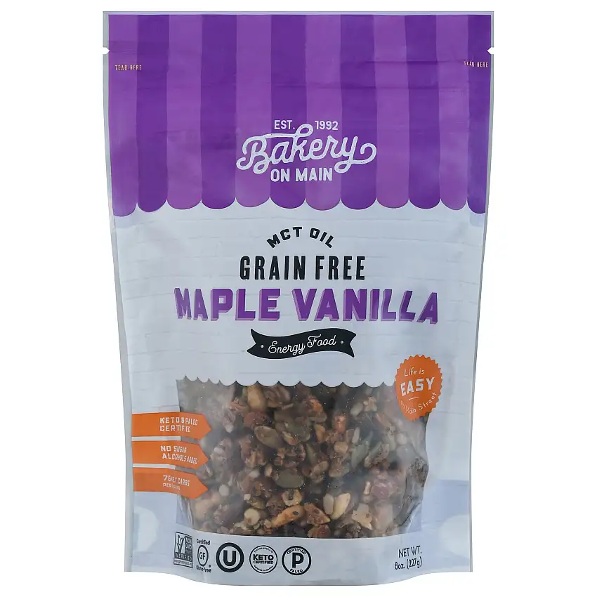 Bakery On Main Maple Vanilla Energy Food - 8 OZ 6 Pack