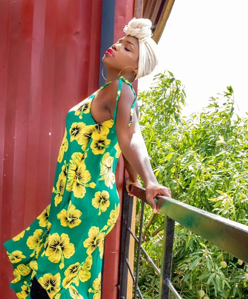 V back dress