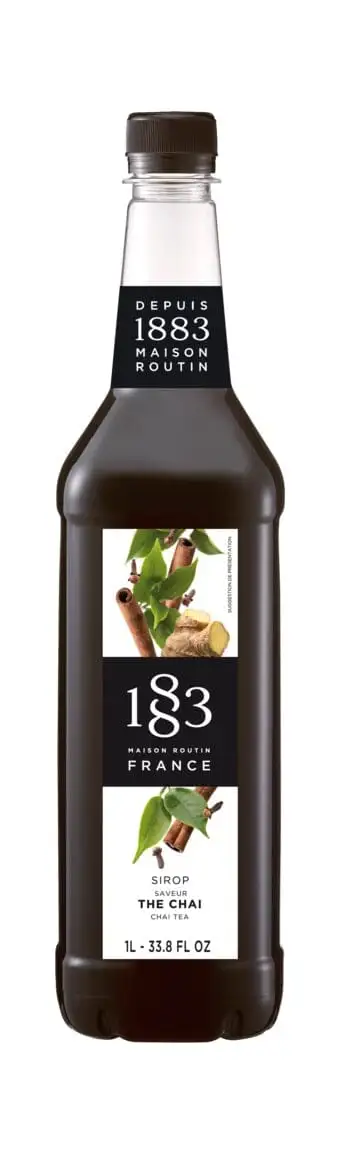 1883 Chai Tea Syrup 1 Liter Plastic Bottle