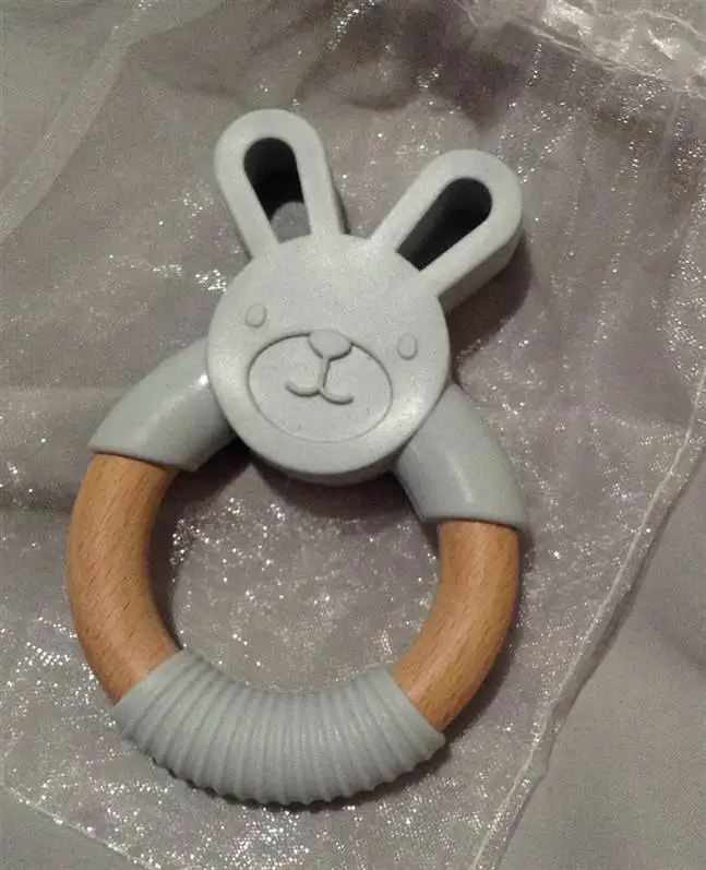 Teether - Gray Bunny