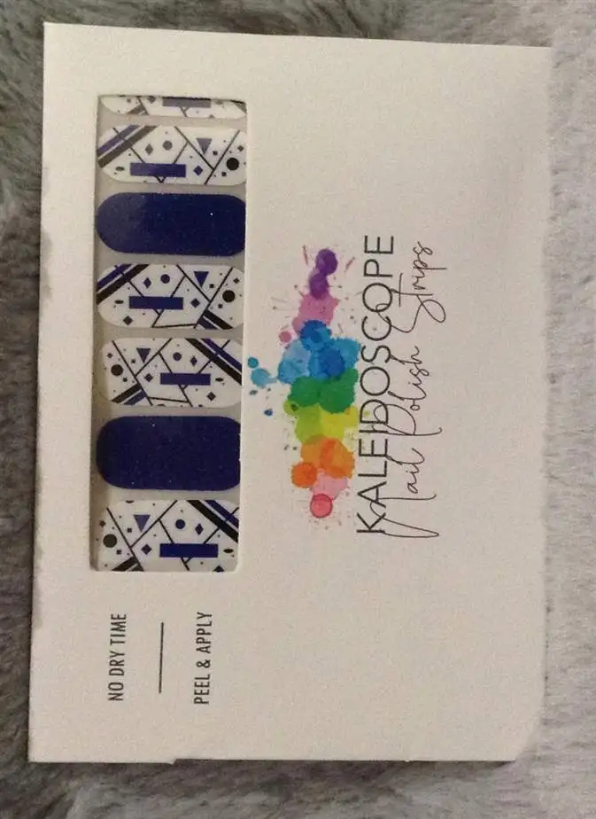 Nail Strips - Crazy Eighties - Blue Shapes