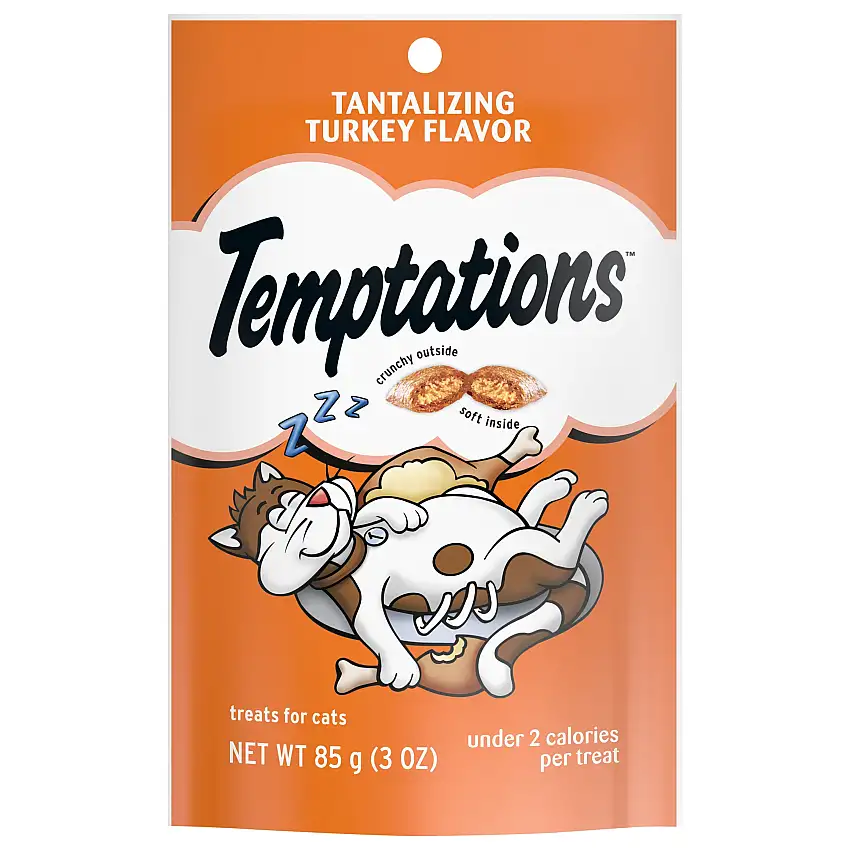 Whiskas Temptation Turkey Cat Treats - 3 OZ 12 Pack