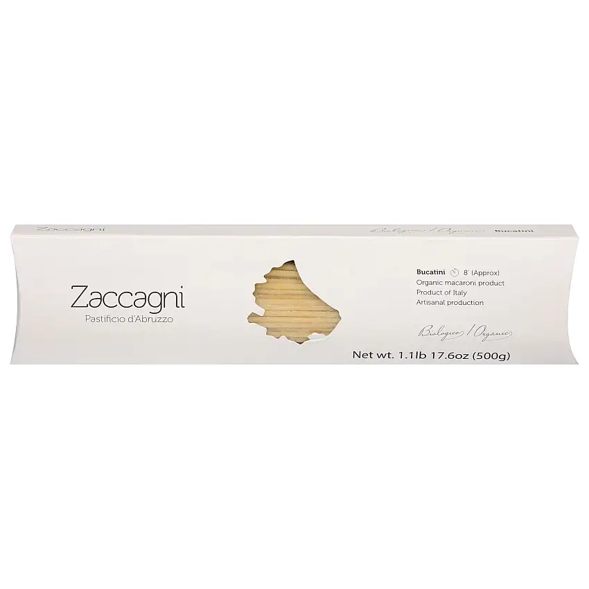Zaccagni Organic Bucatini Pasta - 17.6 OZ 20 Pack