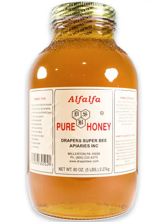 Draper's Super Bee Apiaries Alfalfa Honey - 5lb