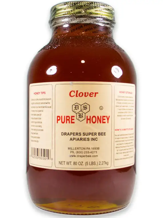 Draper's Super Bee Apiaries Clover Honey - 5lbs