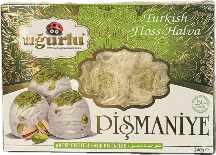 Traditional Cotton Candy With Pistachios (Pişmaniye, Pashmak)