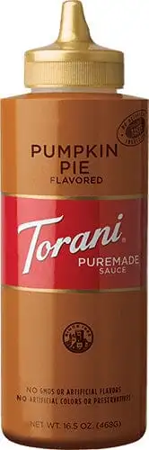 Torani Puremade Pumpkin Pie Sauce 16.5 oz. Squeeze Bottle