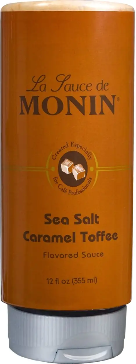 Monin Sea Salt Caramel Toffee Sauce 12 oz. Squeeze Bottle(s)