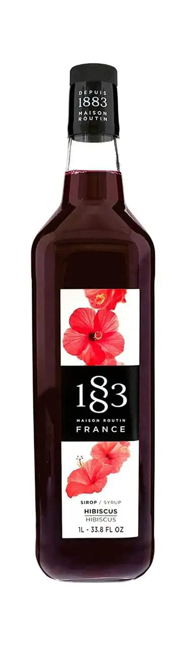 1883 Hibiscus Syrup 1 Liter Plastic Bottle