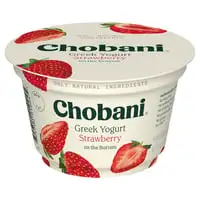 Chobani, Yogurt, Greek, Non-Fat, Strawberry on the Bottom