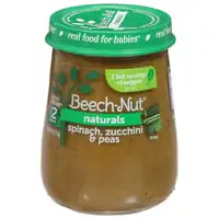 Beech-Nut, Naturals - Spinach, Zucchini & Peas, Stage 2 (6 Months+)