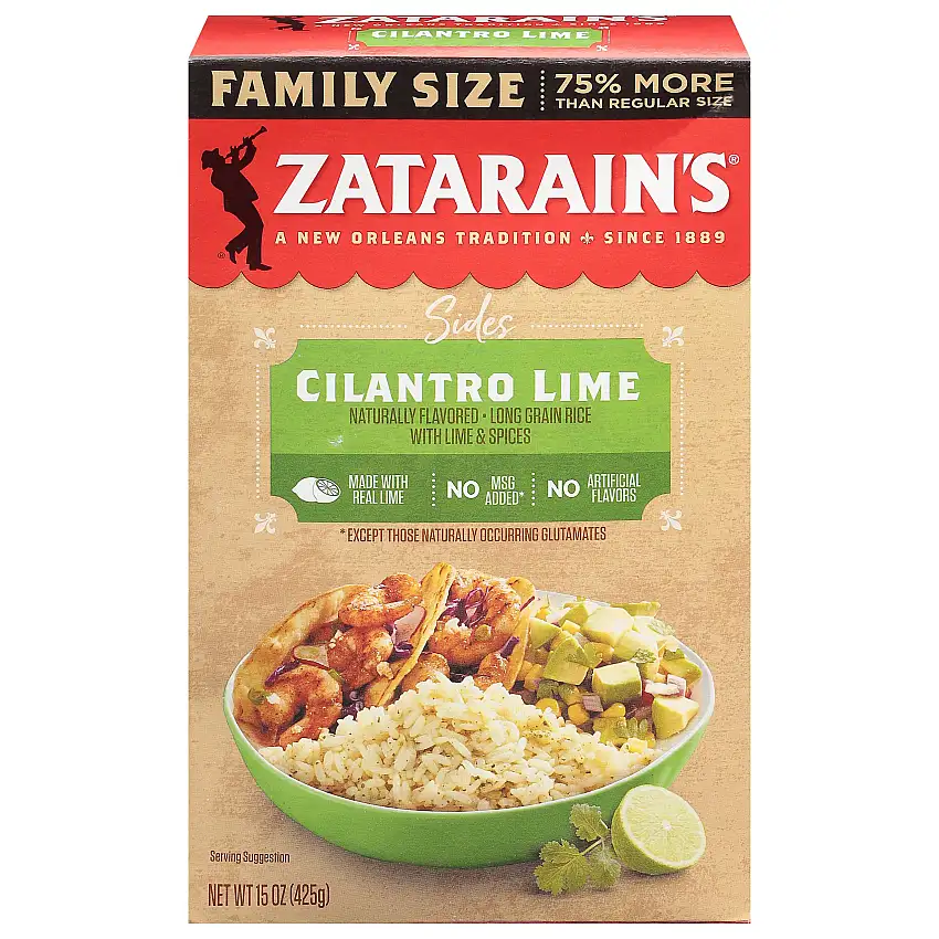 Zatarain's Cilantro Lime Rice - 15 OZ 12 Pack