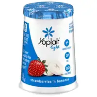 Yoplait, Light - Yogurt, Fat Free, Strawberries 'n Bananas