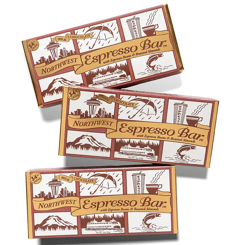 Northwest Expressions Northwest Espresso Bar in Milk Chocolate - 3 OZ 20 Pack