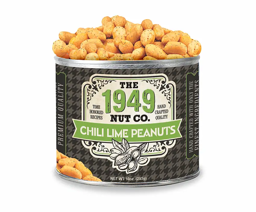 1949 Nut Company Chili Lime Peanuts - 10 OZ 12 Pack
