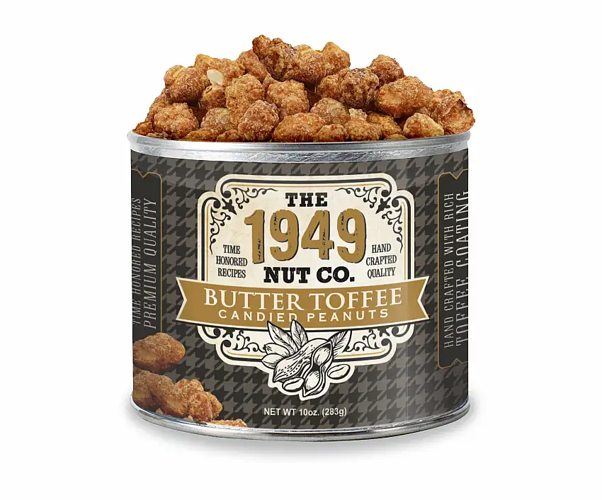 1949 Nut Company Butter Toffee Peanuts - 10 OZ 12 Pack
