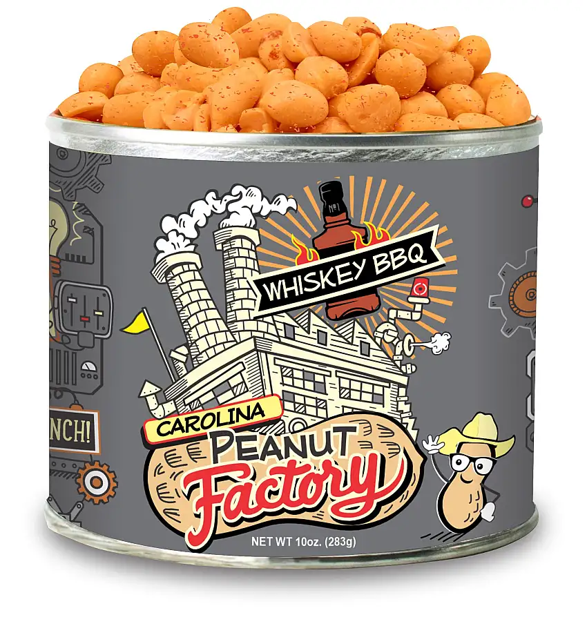 1949 Nut Company Whiskey BBQ Peanuts - 10 OZ 12 Pack