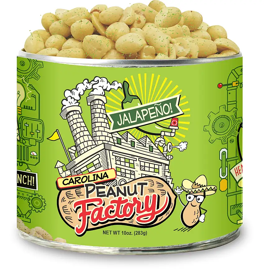 1949 Nut Company Jalapeno Peanuts - 10 OZ 12 Pack