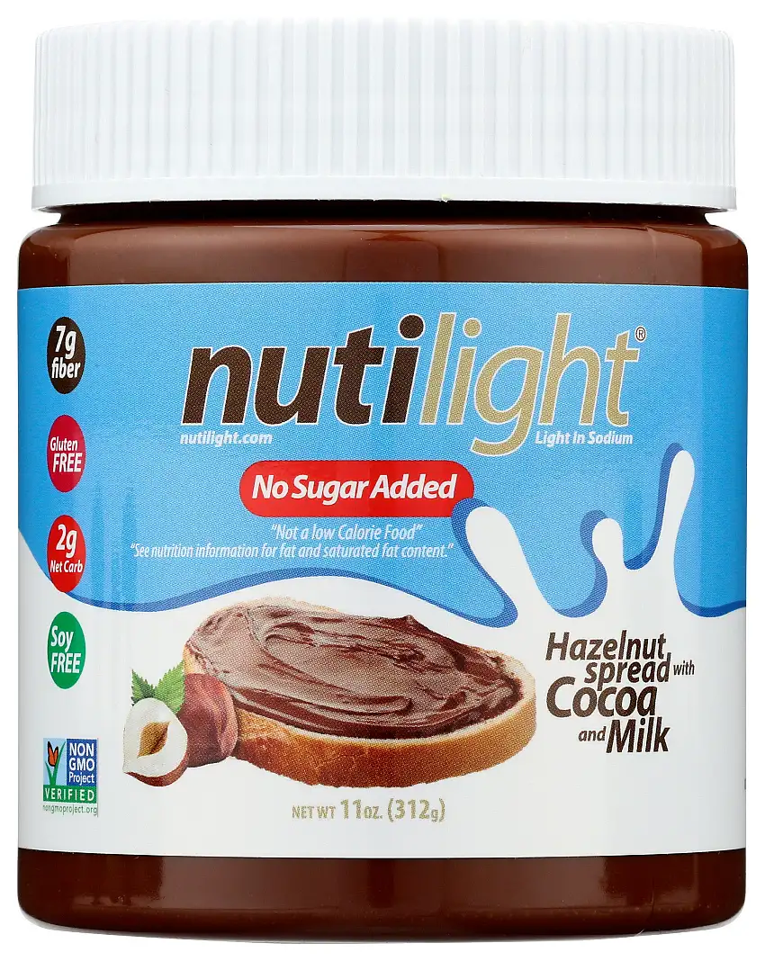 Naturefood 2010 Nutilight Hazelnut Spread with Cocoa and Milk - 11 OZ 6 Pack