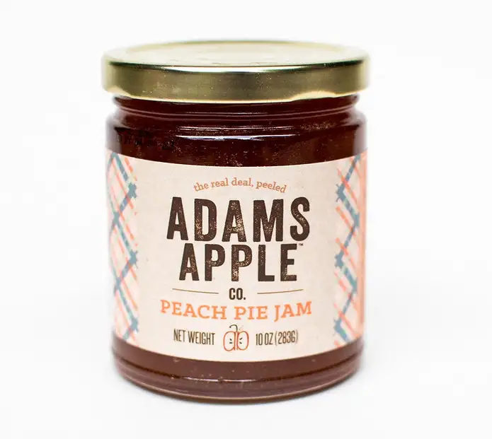 Adams Apple Company Peach Pie Jam - 10 OZ 12 Pack