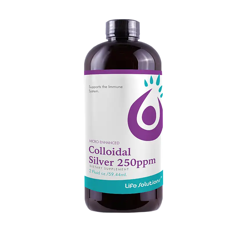 Life Solutions Colloidal Silver 250ppm - 2 FL OZ 12 Pack