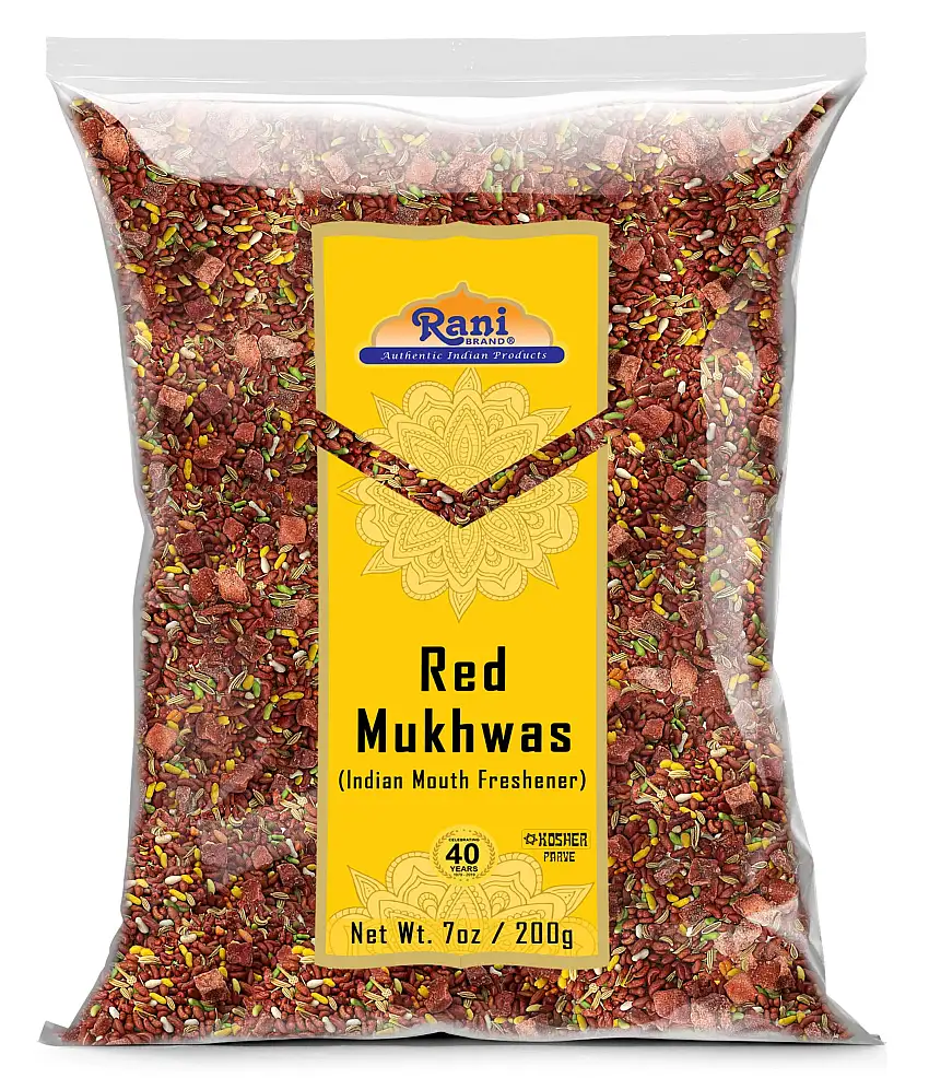 Red Mukhwas (Special Digestive Treat) - 7oz (200g) - Rani Brand Authentic Indian Products