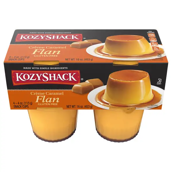 Kozy Shack, Flan, Gluten Free, Creme Caramel
