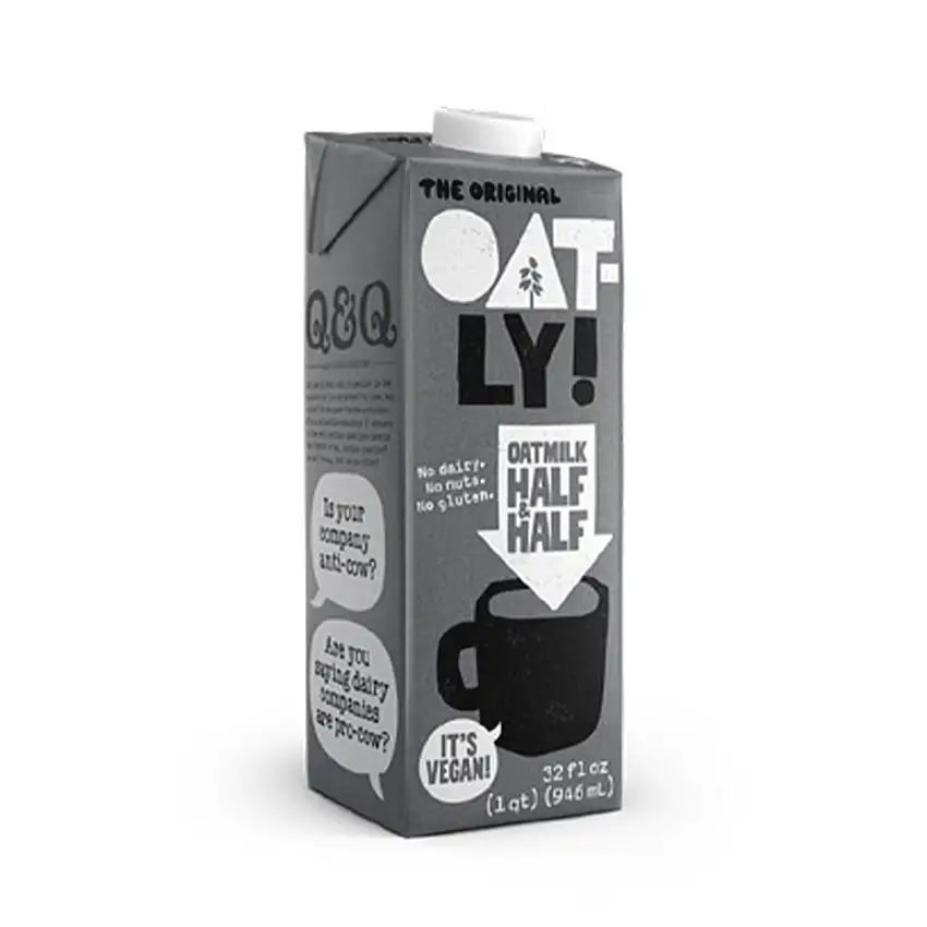 Oatly Half & Half - 2 cases of 6, 32oz cartons (12 total)