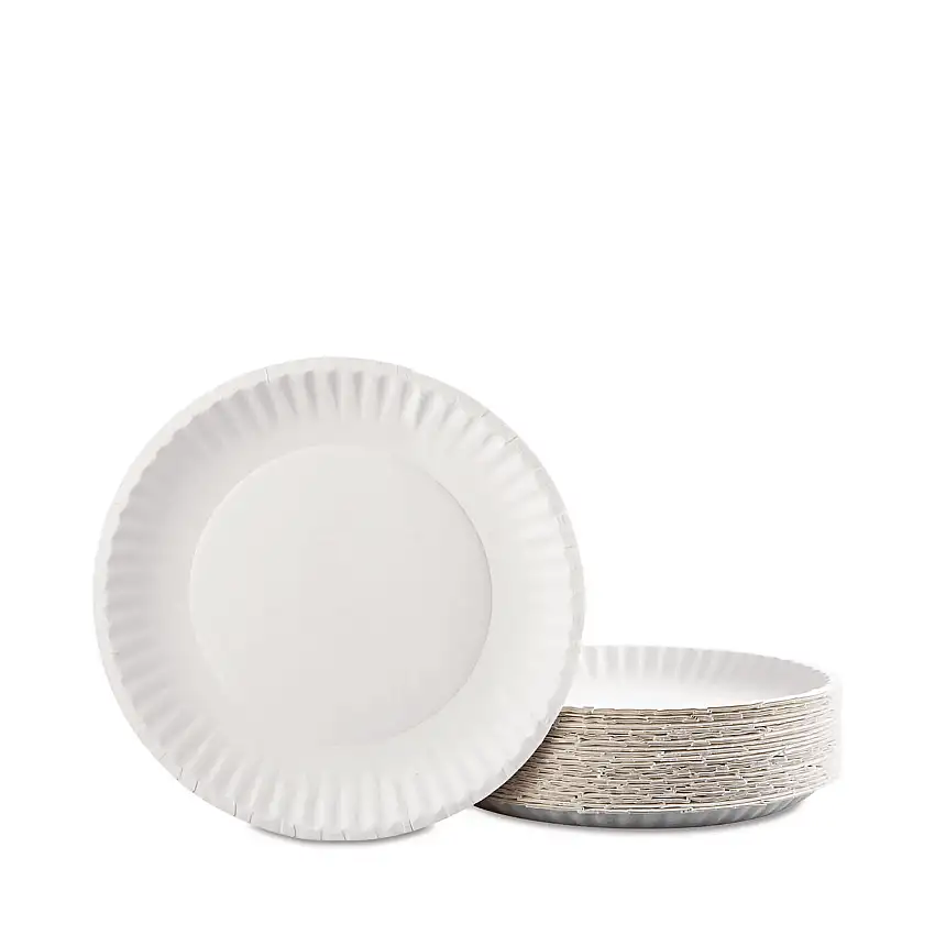 AJM White Paper Plate 9" 100ct