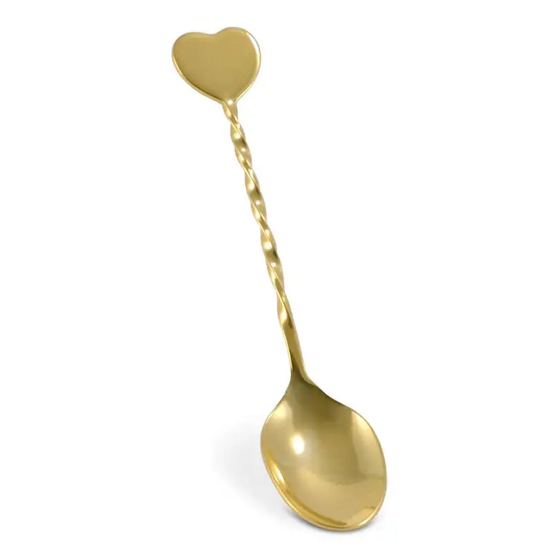 Gold Heart Spoons