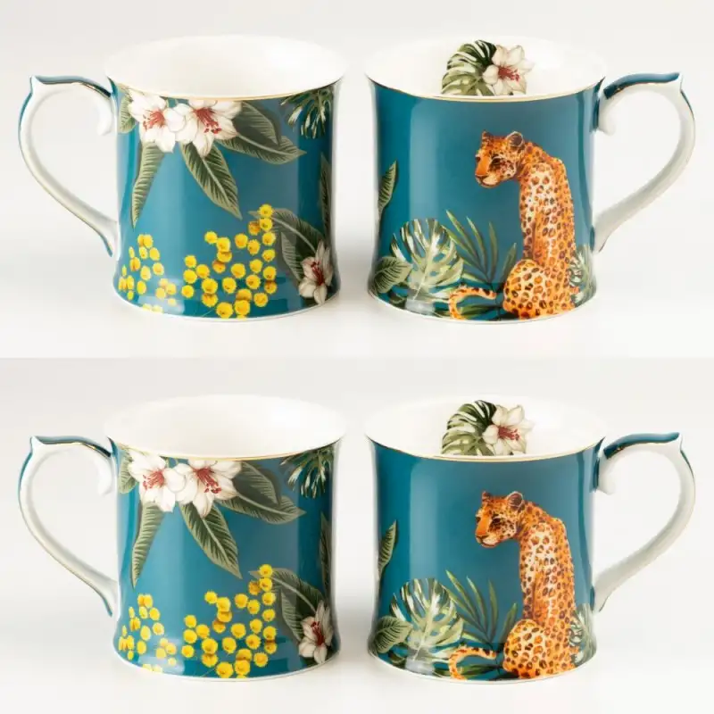 Tropical Cat Coffee Mug