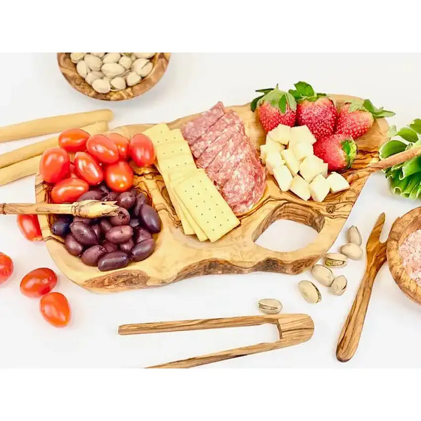 Olive Wood Sectional Appetizer Tray
