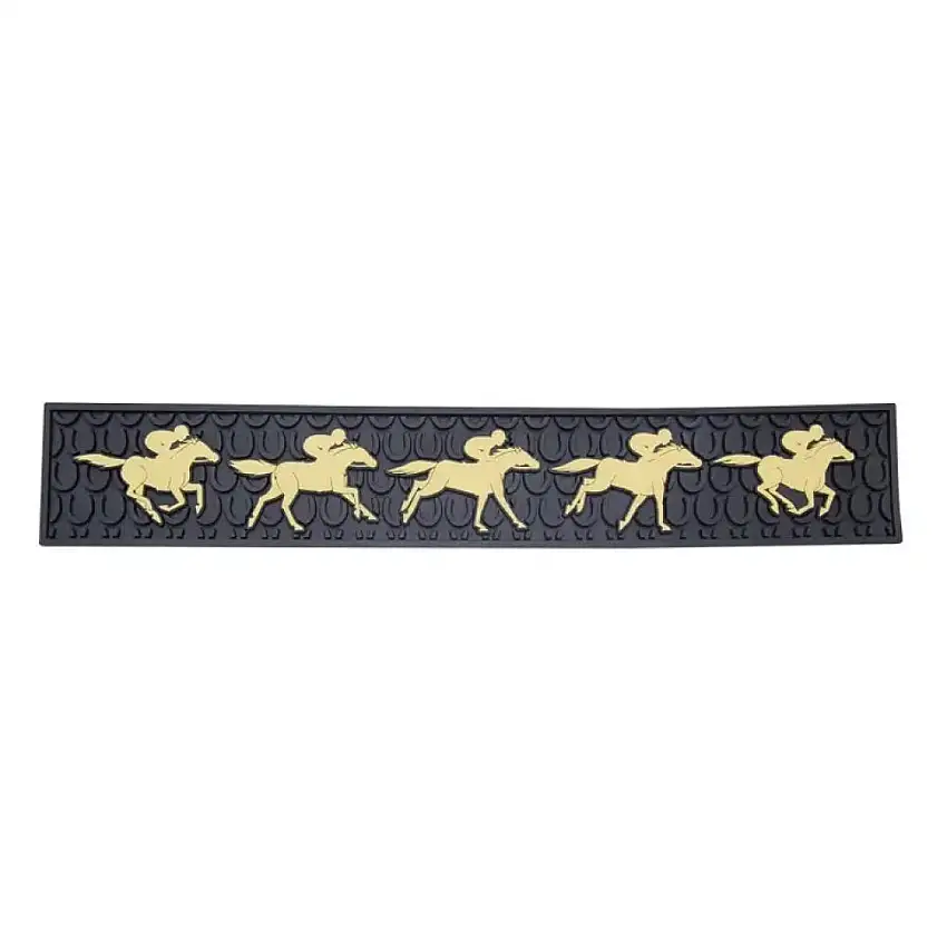 Horse Racing Themed Bar Mat