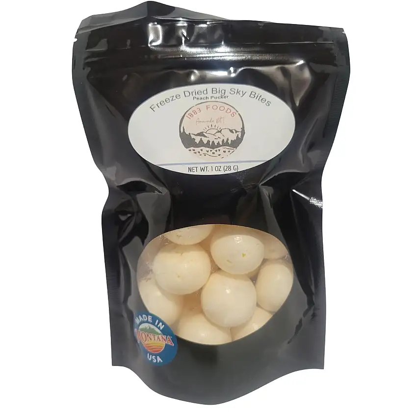 1883 Foods Freeze Dried Big Sky Bites - Peach Pucker - 1 OZ 12 Pack