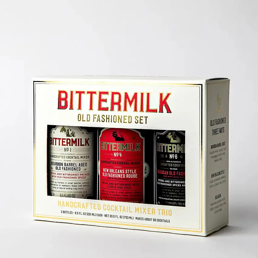 Old Fashioned Cocktail Mixer Trio