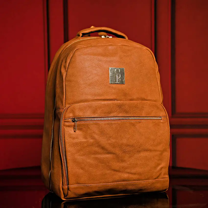Brown Leather Commuter Bag