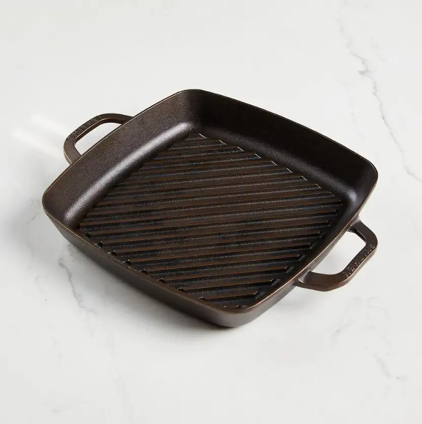 Smithey Cast Iron 12in Grill Pan